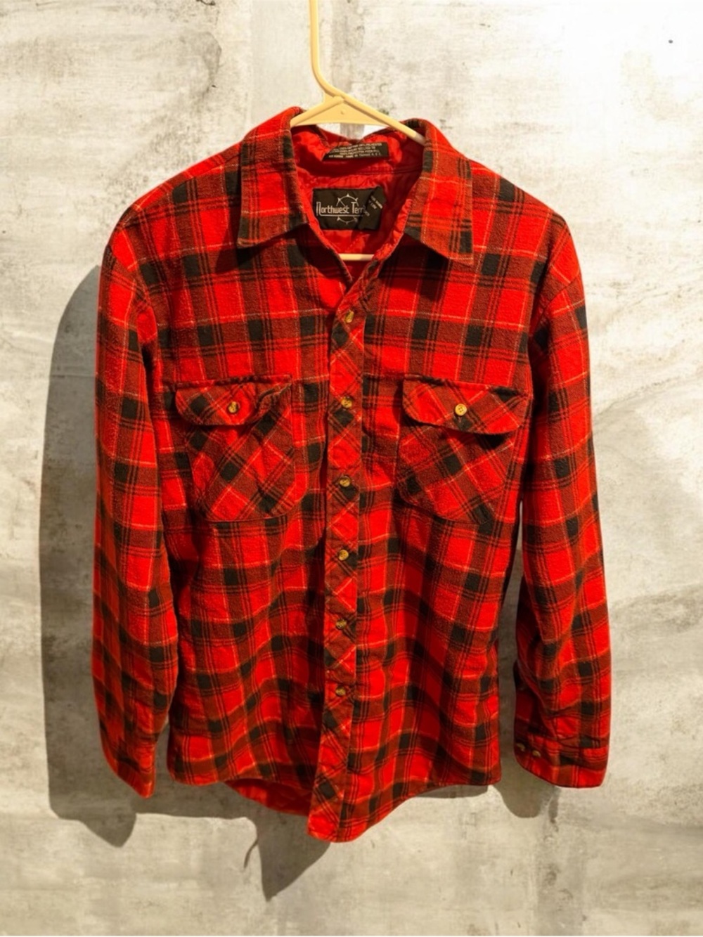 Northwest Territory Red & Black Plaid Button-Up Jacket